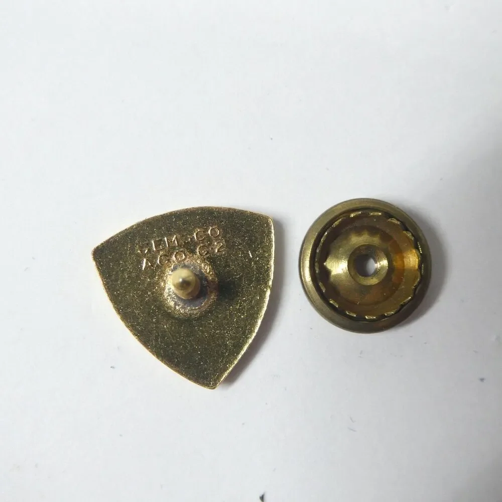 USA Veterans of World War I Enamel Lapel Pin Vintage Screwback Gemsco
